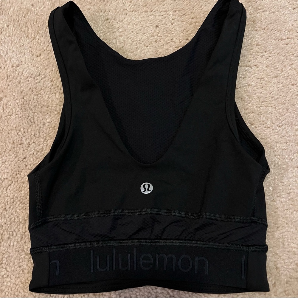 Lululemon Black Logo Bra